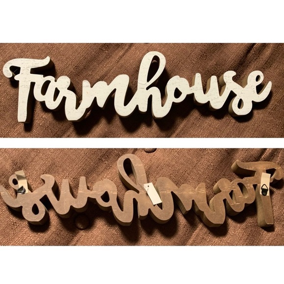 xxSOLDxx Distressed “Farmhouse” Wood Decor Wall Sign - Picture 5 of 7